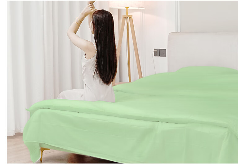 JOYTOUR Disposable Bedding Set of Three Pieces, Travel Business Trip Hotel Hygiene Thickened Bedding, Pink 14