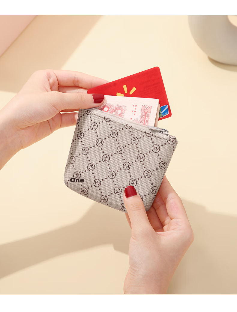 GOLF Card Holder, Women's Fashionable Retro Printed Purse, Large Capacity Ladies' Coin Purse, Birthday Gift Box Set 13