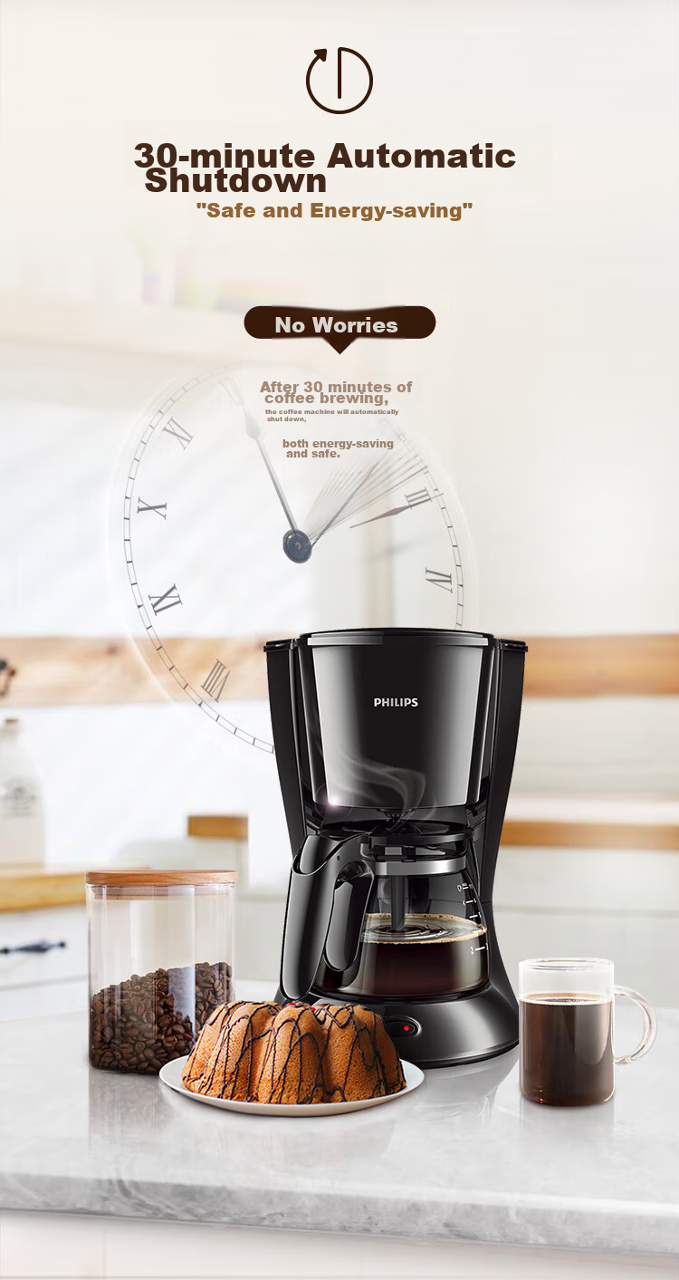 PHILIPS Coffee Maker, Home Drip American MINI Coffee Pot HD7432/20 (For Ground Coffee) 3