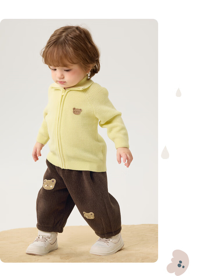BALABALA Children's Clothing, Baby Sweater, Winter Undershirt for Kids, Infant Wool Sweater, Cardigan, Warm Knitted Cardigan for Boys And Girls 18