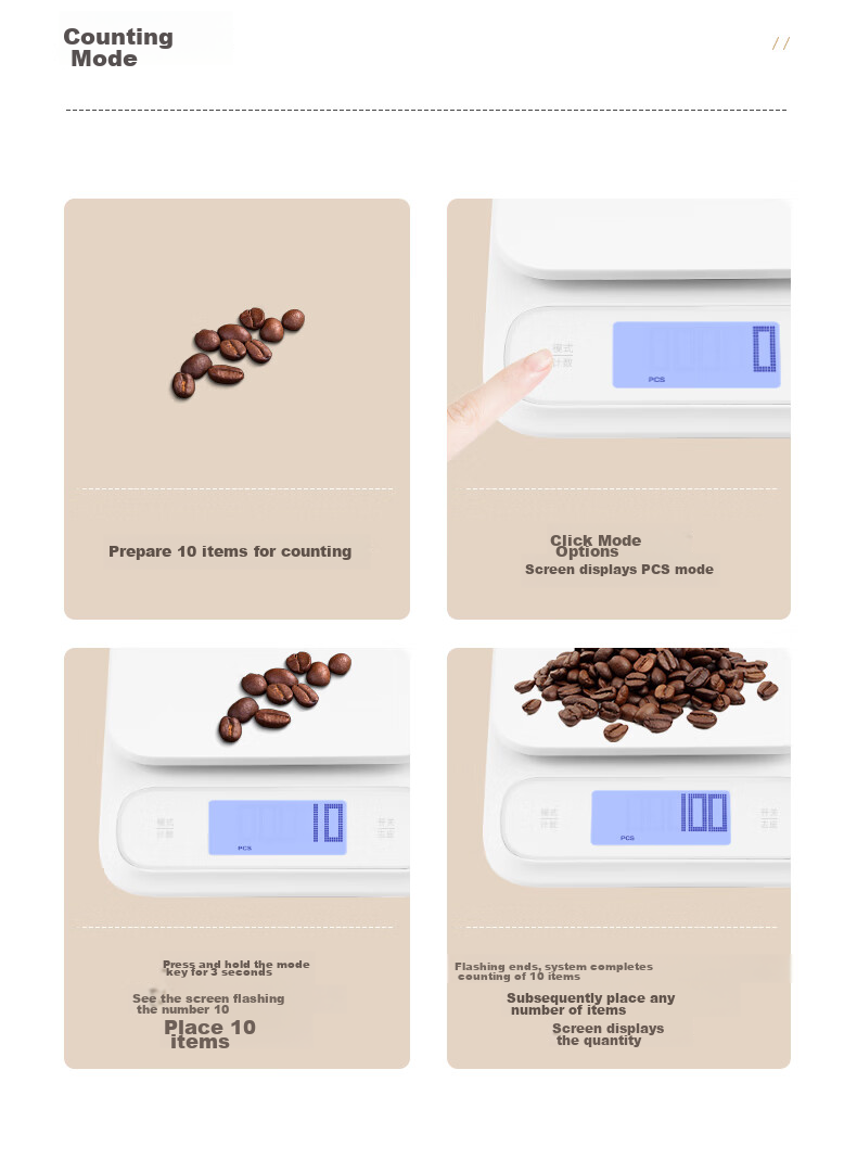 Xiangshan Electronic Scale, Waterproof Kitchen Scale IPX6, Coffee Scale, Baking Scale, 0.1g High Precision, Rechargeable Model 14