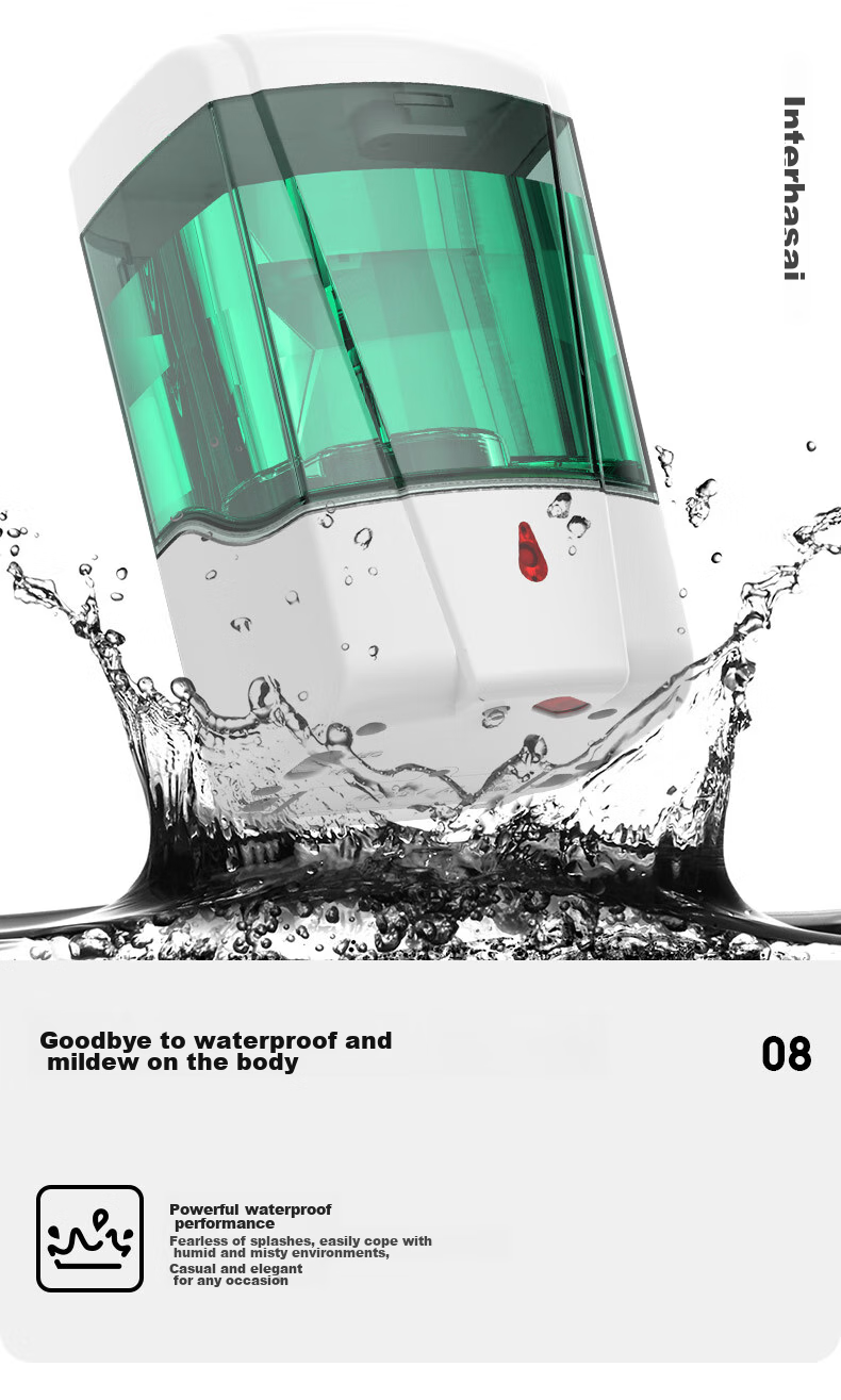 Interhasa! F9031 Automatic Soap Dispenser Wall-Mounted Hand Sanitizer Machine Bathroom Soap Dispenser Box No Drilling Required 8