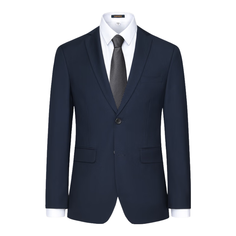 ROMON Men's Suit, Business Elastic Workwear Casual Blazer Jacket, Formal Wear Professional Attire Outerwear, Small Suit for Wedding