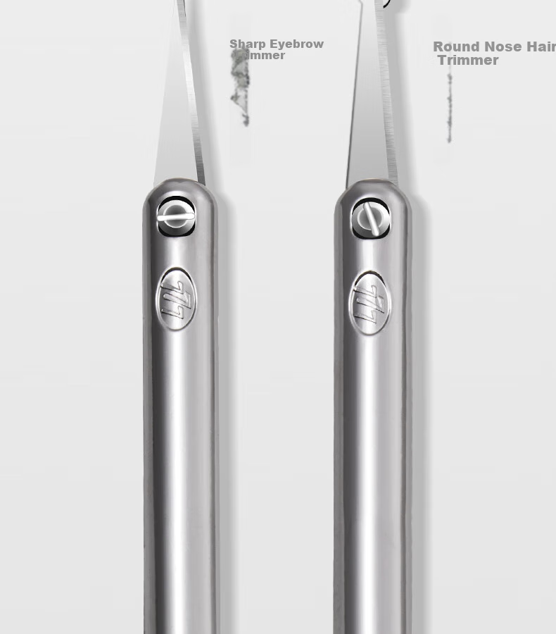 THREE SEVEN Eyebrow Scissors, Stainless Steel Beauty Small Scissors, Eyebrow Scissors, Eyebrow Trimming Tool, Eyebrow Razor, Single Piece, 766 Silver 3