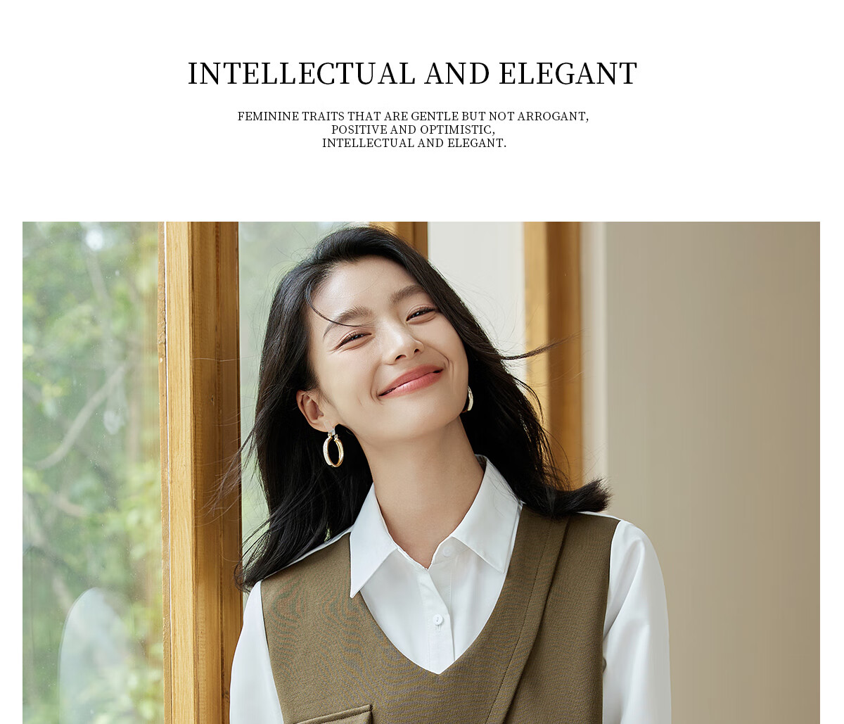 Chushen Women's Long-Sleeve Shirt with Contrasting Color Splicing Design, Fashionable Two-Piece Look for Work Commute S143C2026 13