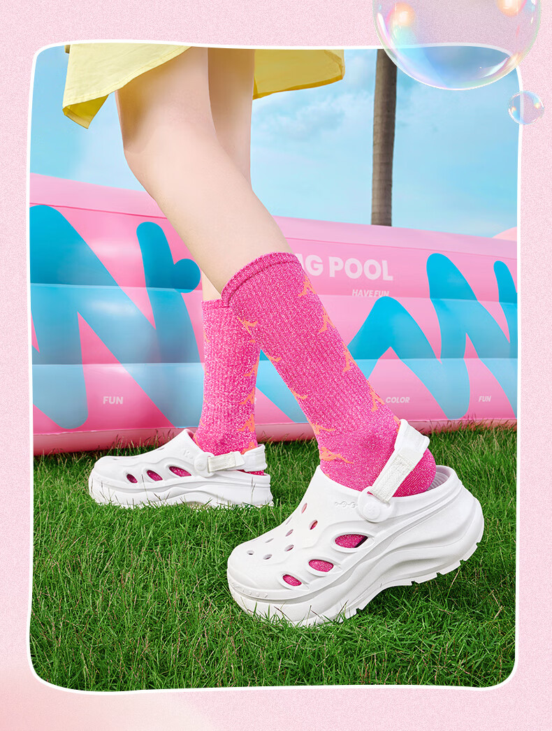 Kappa Official Women's Breathable Hole Shoes Sandals Casual Sports Outdoor Slippers Women's Classic White 37-38 22