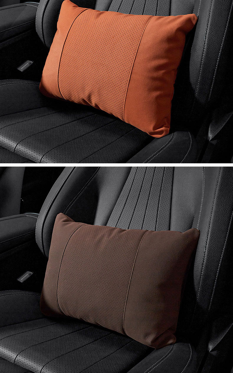 Shenchuang Car S-Class Maybach-Style Headrest And Lumbar Support, Neck Pillow for Car Use, Cushion Backrest, Suitable for Mercedes-Benz And Tesla, Universal Model 16