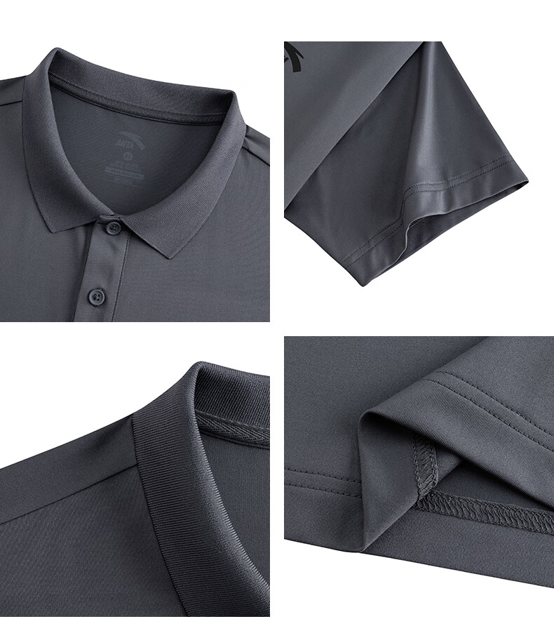 Anta Xingdong Polo | Casual Collared Short Sleeve Men's Summer Quick-Dry Business Commuter Colorful Polo Shirt Top 29