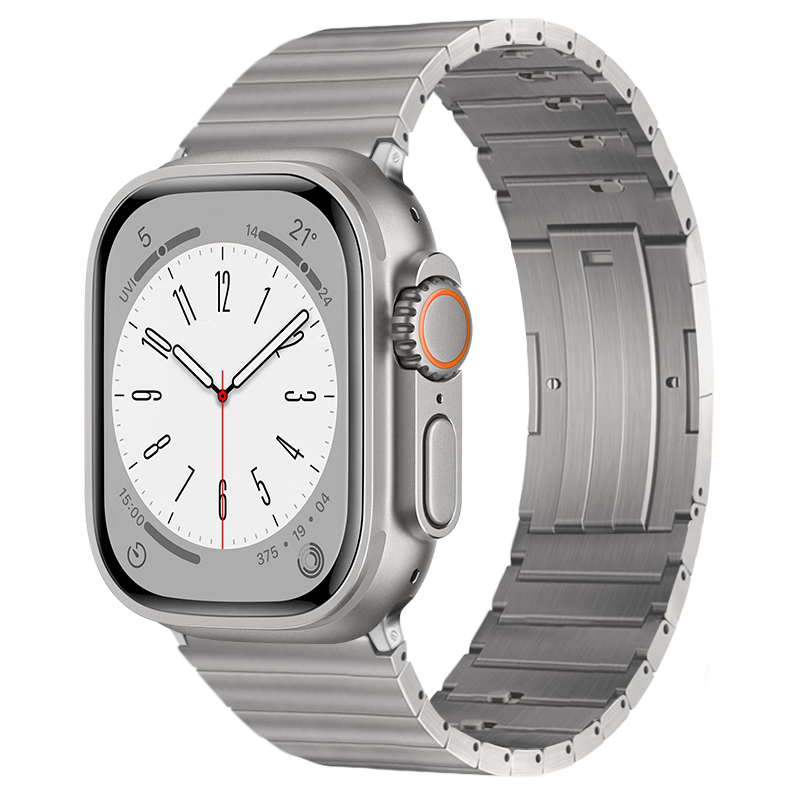Binghong Compatible with Apple Watch Ultra 4, 3 Band Titanium Metal Apple Watch S11 S12 Strap IWatch SE3/2/S10/S9/S8/SE2/7/6 for Men And Wome