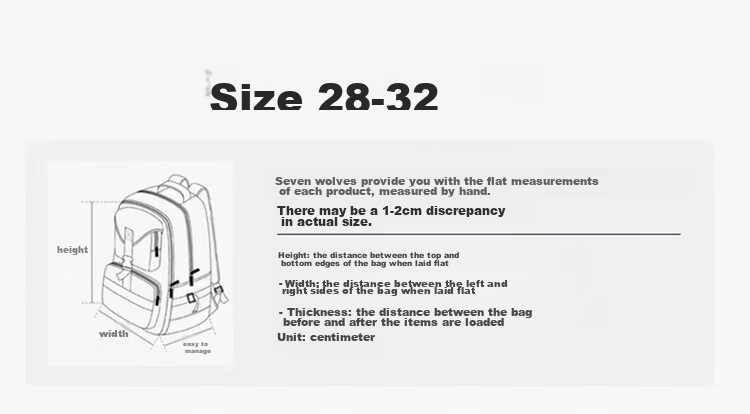 SEPTWOLVES Backpack Schoolbag Shoulder Bag for Men Laptop Bag Travel Business Large Capacity Notebook for Middle And High School Students 15.6 Inch 8