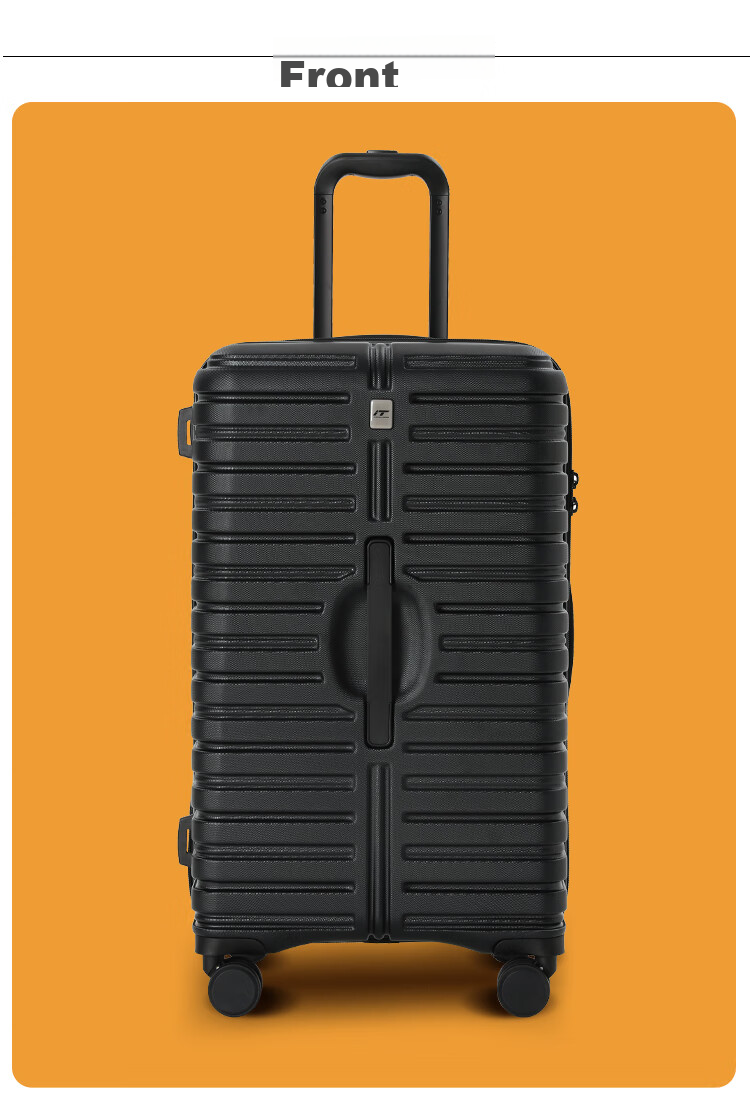 INTERNATIONAL TRAVELLER British Large Capacity Suitcase Trolley Case for Men Students, Thickened Travel Case for Women with Password Lock, 25 Inch 2691 Black 13