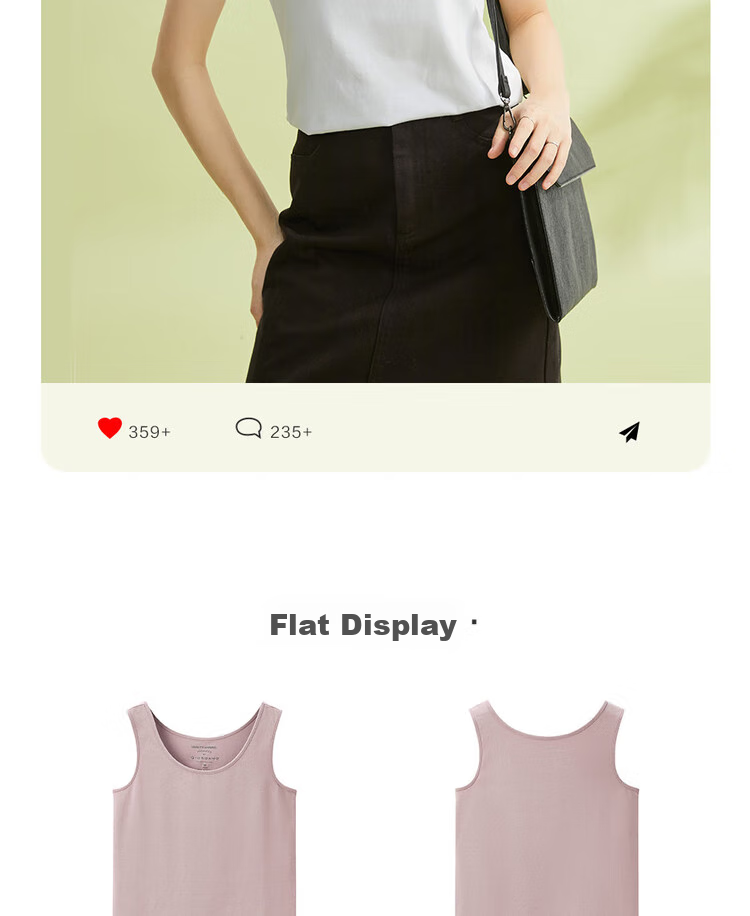 Giordano Sleeveless T-Shirt for Women, Basic Style, Knitted Elastic Cotton, Solid Color, Slim Fit, Round Neck Tank Top, 05323250 18