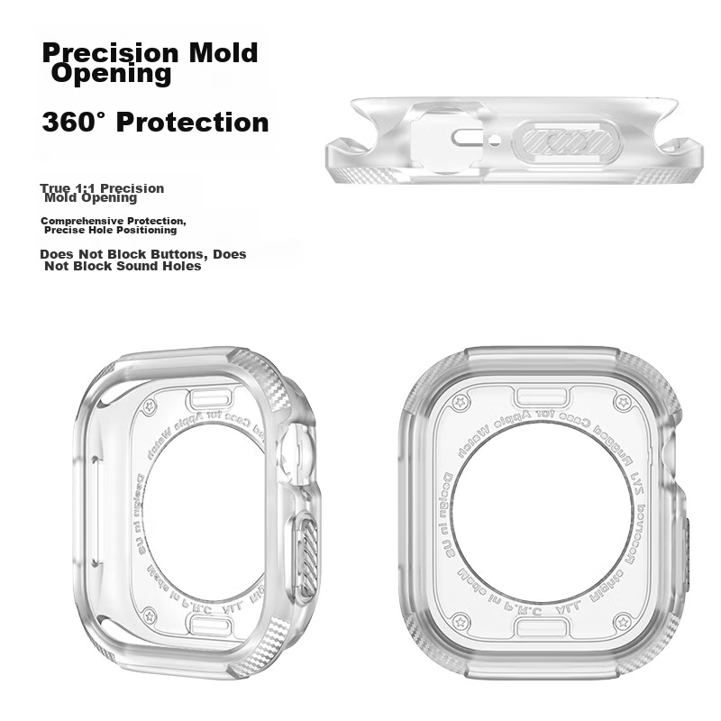 ESCASE Compatible Apple Watch Protective Case for Apple Watch Ultra 2, Universal Fit for First And Second Generation 2024 Models, Ultra-Thin Kevlar Pattern Shockproof Frame, 49mm Black 5
