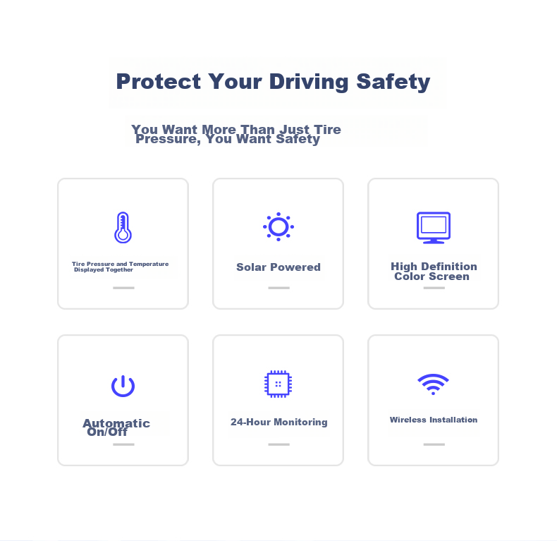 Victon Tire Pressure Monitoring System, Built-In Solar-Powered Wireless, Tire Pressure And Temperature Display, A1 Voice, Color Scree 3