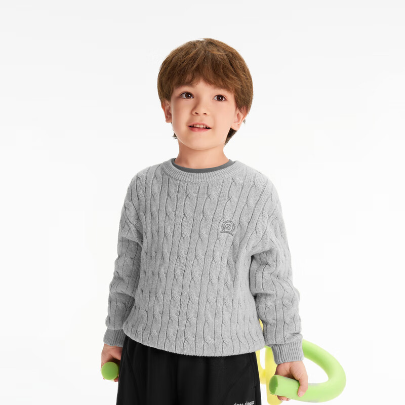 BALABALA Children's Clothing, Boys And Girls Winter Sweater, Round Neck Knit Pullover, Comfortable Trendy 209425103205