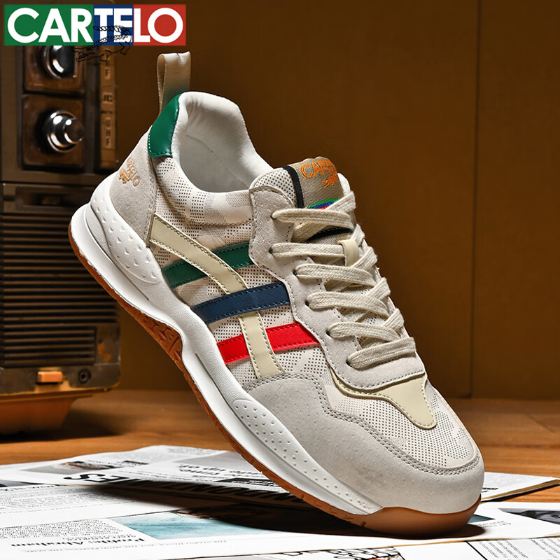 CARTELO Men's Shoes, Breathable Casual Sports Sneakers, Autumn And Winter Outdoor Jogging Hiking Travel Retro Versatile Classic New Style