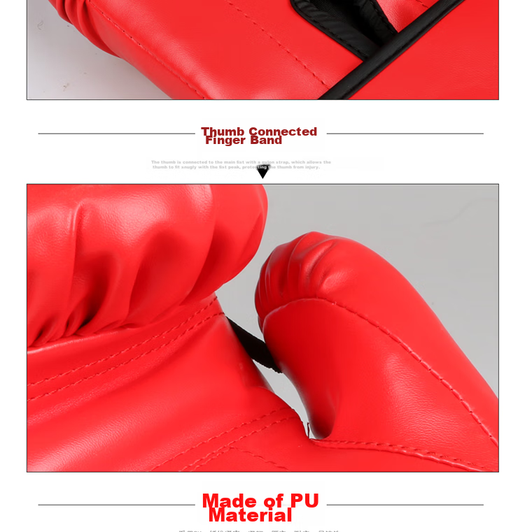 Jingpai Children's Boxing Gloves Set, Parent-Child Combination, Adult Women And Teenage Sanda Boxing Gloves, Foot Target, Punching Bag, Red 5
