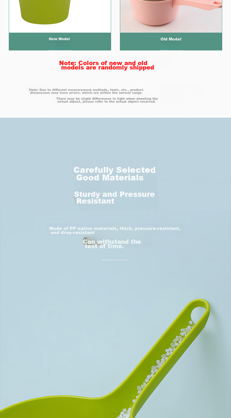 CHAHUA Water Ladle, Thickened Food-Grade Plastic Deep Long Handle, Water Scoop, Baby Hair Washing Water Dipper 3