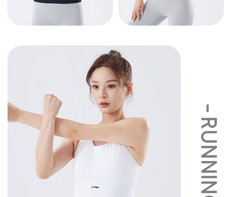 LI-NING Running Waist Bag Men Sports Bag Women Phone Holder Cycling Waist Pack Black L 27