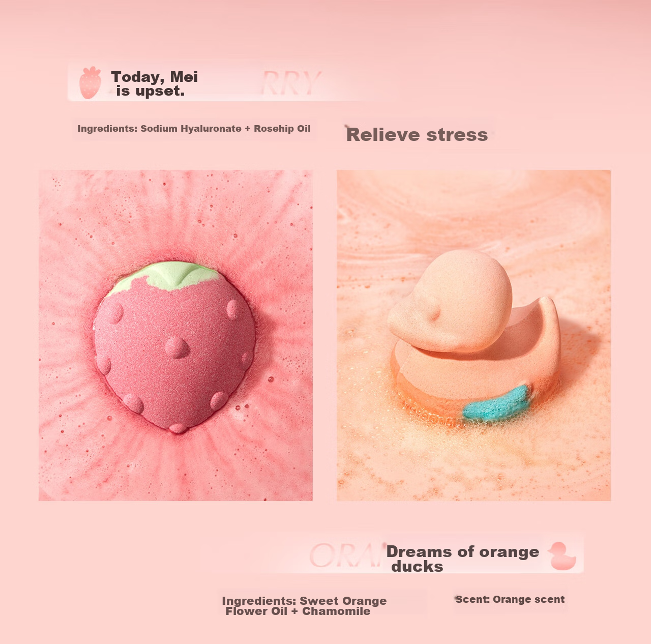 Bodcrme Cute Bath Bombs 5 Pieces 315g (Children's Bath Balls, Baby Bath Bombs, Bubble Bath Balls, Shower Balls) 11