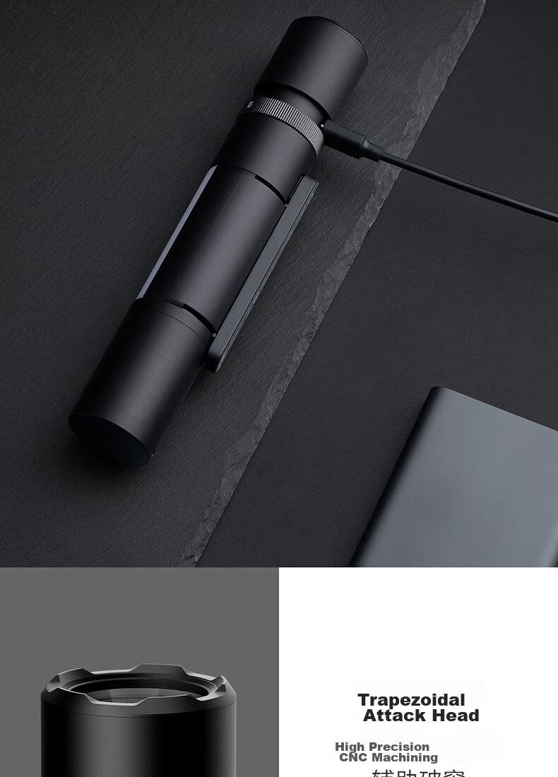 Mijia Multi-Functional Flashlight, Window Breaker, Knife, Safety Hammer, High Brightness Illumination, Long-Lasting Battery Life, Stepless Zoom 12