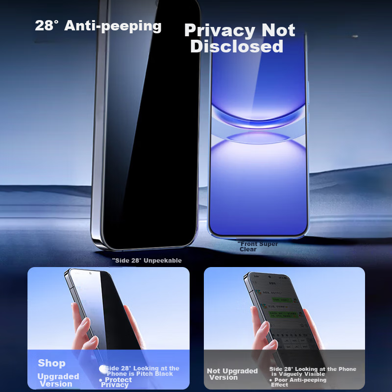 Защитное стекло KOOLIFE для Huawei Nova 13/14, Anti-Peeping Tempered Glass Film для Nova 12/12 Active Edition/11, ультратонкое HD полноэкранное защитное стекло, устойчивое к царапинам и отпечаткам пальцев