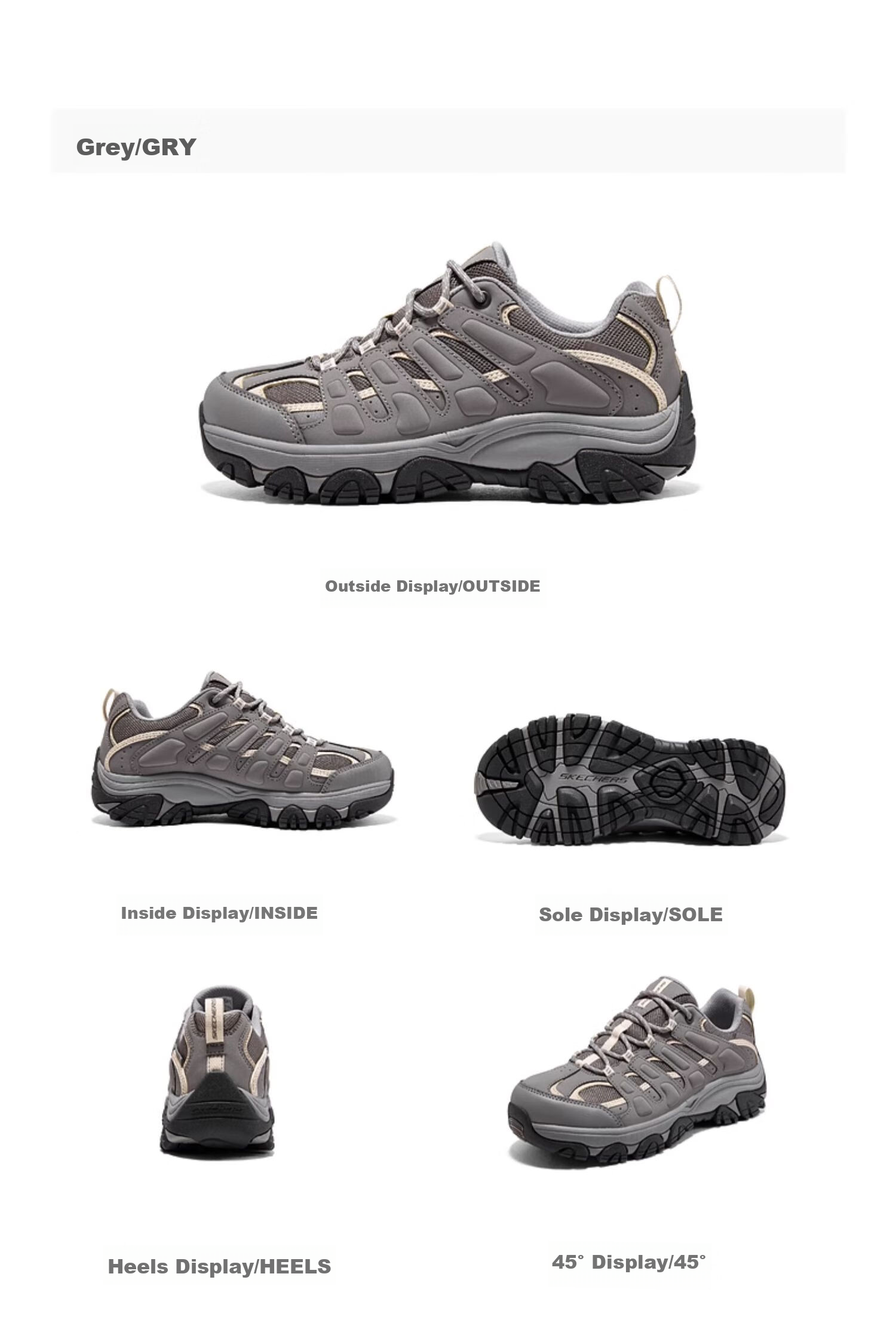 Skechers Xingshan | Women's Trail Running Shoes, Lightweight Shock-Absorbing Wear-Resistant Casual Outdoor Hiking Shoes 180185C 38
