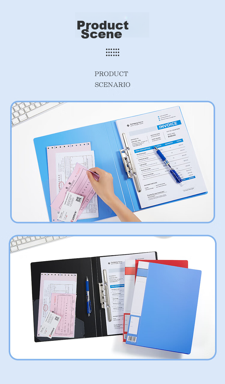 COMIX File/folder/long Box A4, Black A603 7