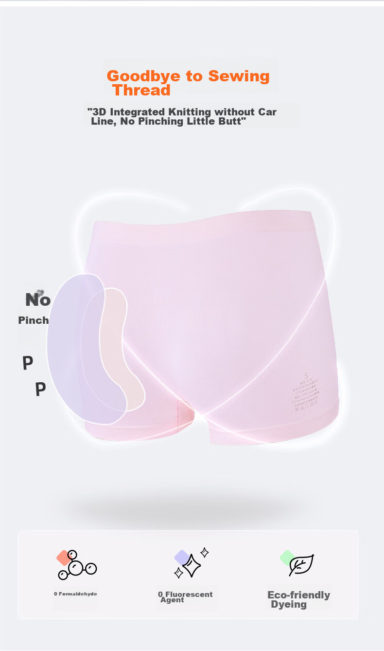 Hzasz Children's Underwear for Girls, Modal Fabric, Big Kids' Boxer Briefs, Developmental Stage Seamless Panties for Young Girls, N40 Mint Green L 2