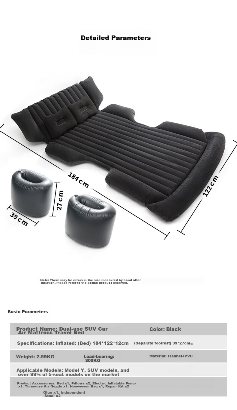 Yantu Car Air Bed, SUV Air Mattress, Car Model Y Trunk Travel Sleeping Pad, Self-Driving Tour Equipment F31 15