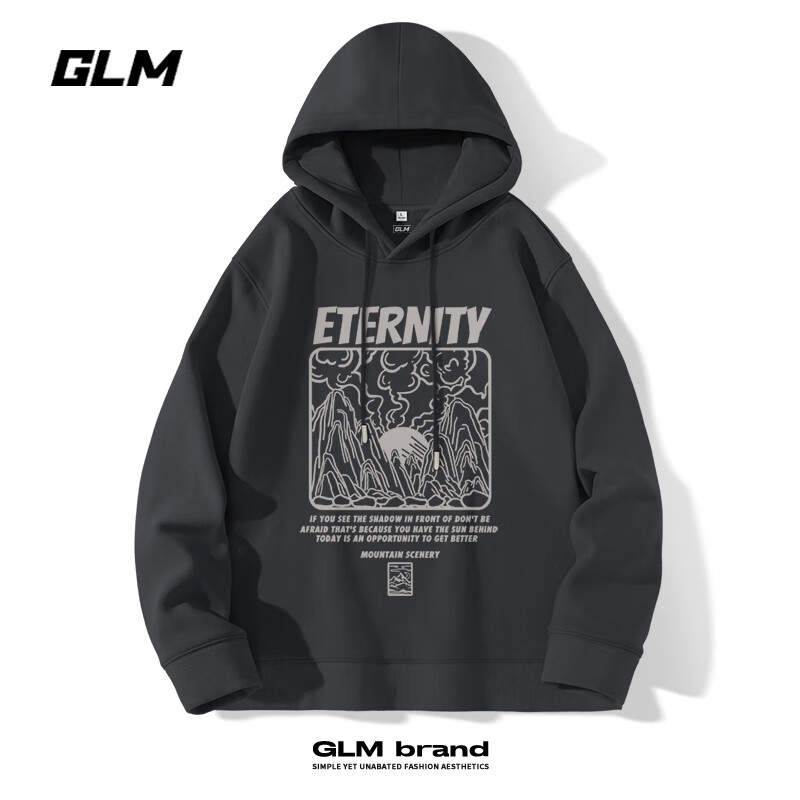 GLM Men's Sweatshirt, Classic Basic Style, Solid Color, Casual Round Neck, Loose-Fitting Top, Versatile Everyday Wear, Men's Clothing 13