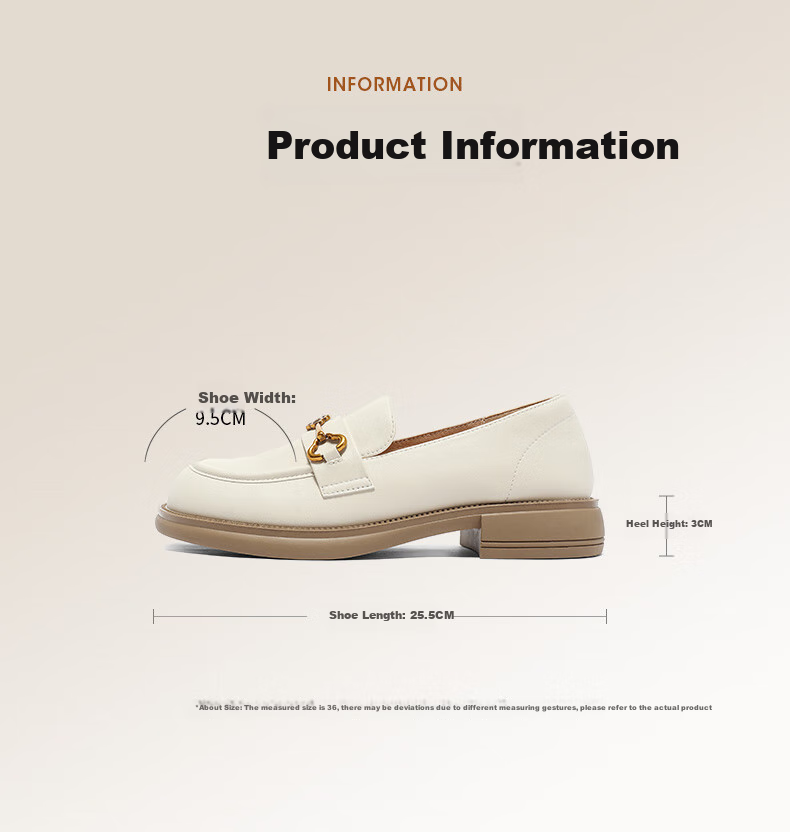 SENDA Women's Loafers, Flat British Style Slip-On Shoes for Commuting, Ladies Leather Shoes SXG01AA4 Black Size 34 2
