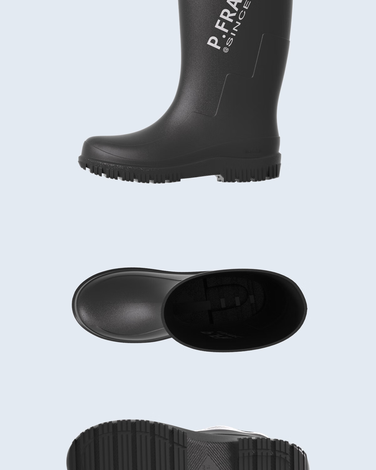 Paul Frank Tall Rain Boots, Stylish Waterproof Shoes, Outdoor Rain Boots, Wear-Resistant Fishing Boots, Elastic Ankle Cuffs, Size 41 Runs Large 13