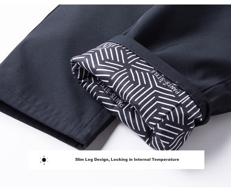 YAYA Goose down Pants for Men, Straight-Leg Thick Warm Outer Wear, Autumn And Winter New Style, Middle-Aged And Young Versatile Casual Pants K02 23