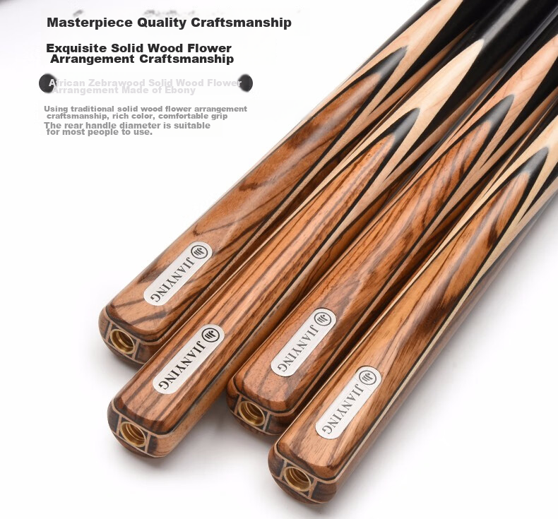 Jianying Billiard Cue, Small Tip Cue, Detachable, Colorful Black 8 Snooker Cue Set, Chinese Black Eight, 3/4 Pool Cue, SC2501 11