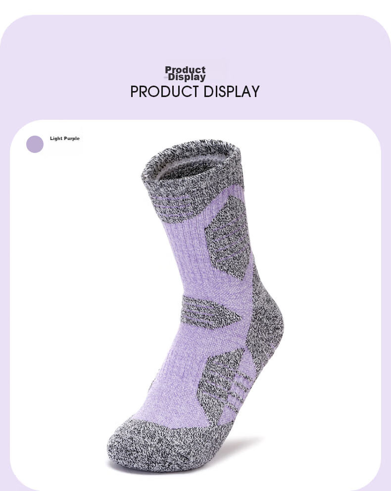 TFO Competition-Level Outdoor Socks, Durable Sports Socks, Breathable Hiking Socks, Mountaineering Socks 2202217, Women's Pink 11