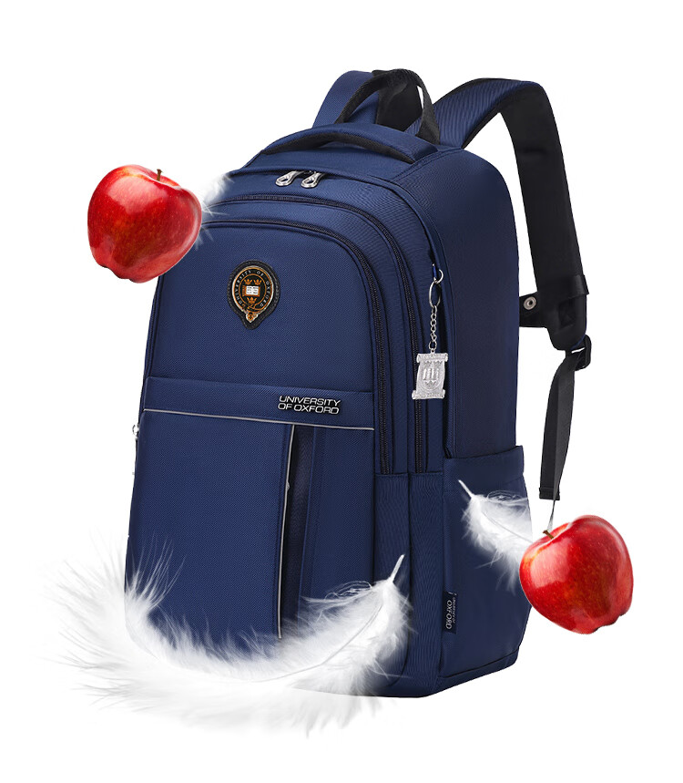 UNIVERSITY OF OXFORD Backpack for Male And Female Middle School Students, High School Students, Lightweight Travel Backpack X1071 Black 6