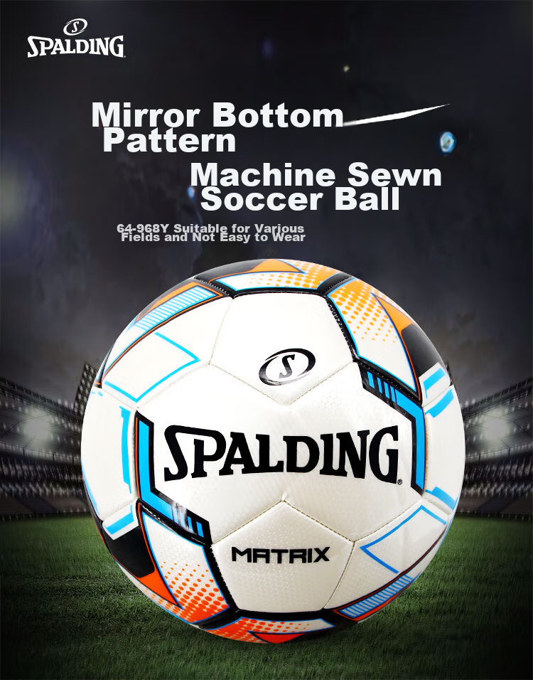 SPALDING Size 5 Adult And Children Standard Soccer Ball for Middle School Entrance Exam 64-968Y 1