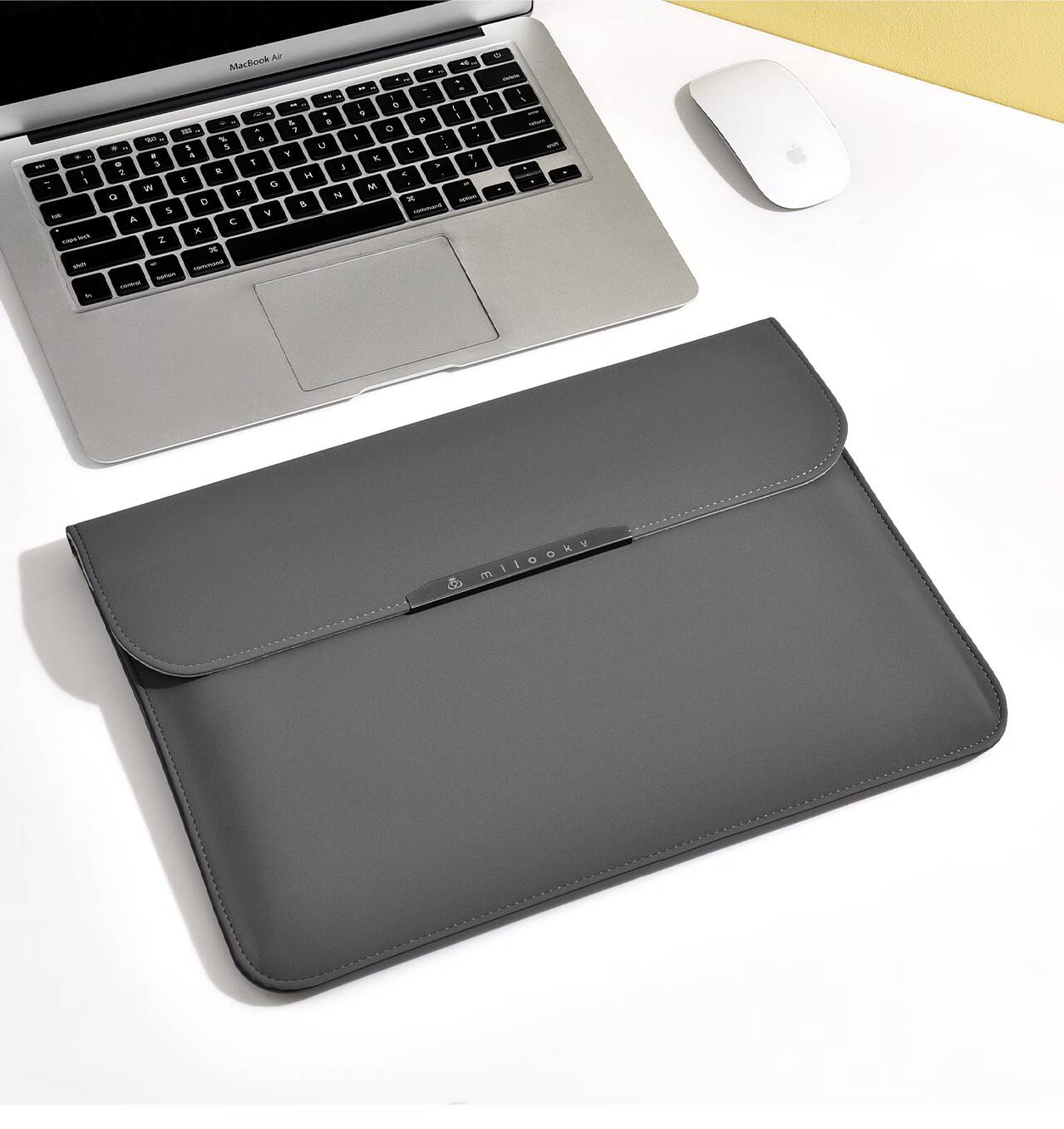 DIY Workshop 13-inch Laptop Stand Sleeve Unisex Business Multifunctional Portable Protective Case Compatible with MacBook Air 13.6 Laptop Sleeve 16