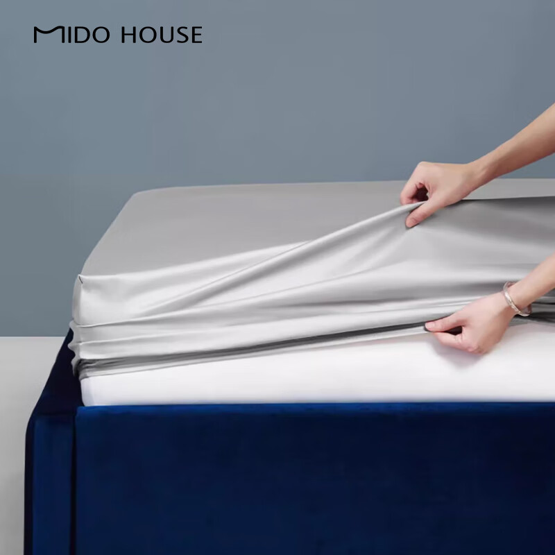 Наматрасник MIDO HOUSE Mingdu, 100% хлопок, размер 150x200 см, цвет Облачный морозный розовый