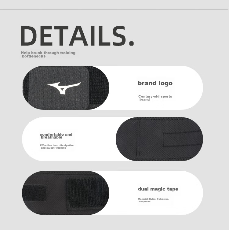 Mizuno Fitness Wrist Support for Men, Bench Press Wrist Guard, Weightlifting Strength Training Anti-Sprain Sports Wrap Bandage 2555 Single Piece 5