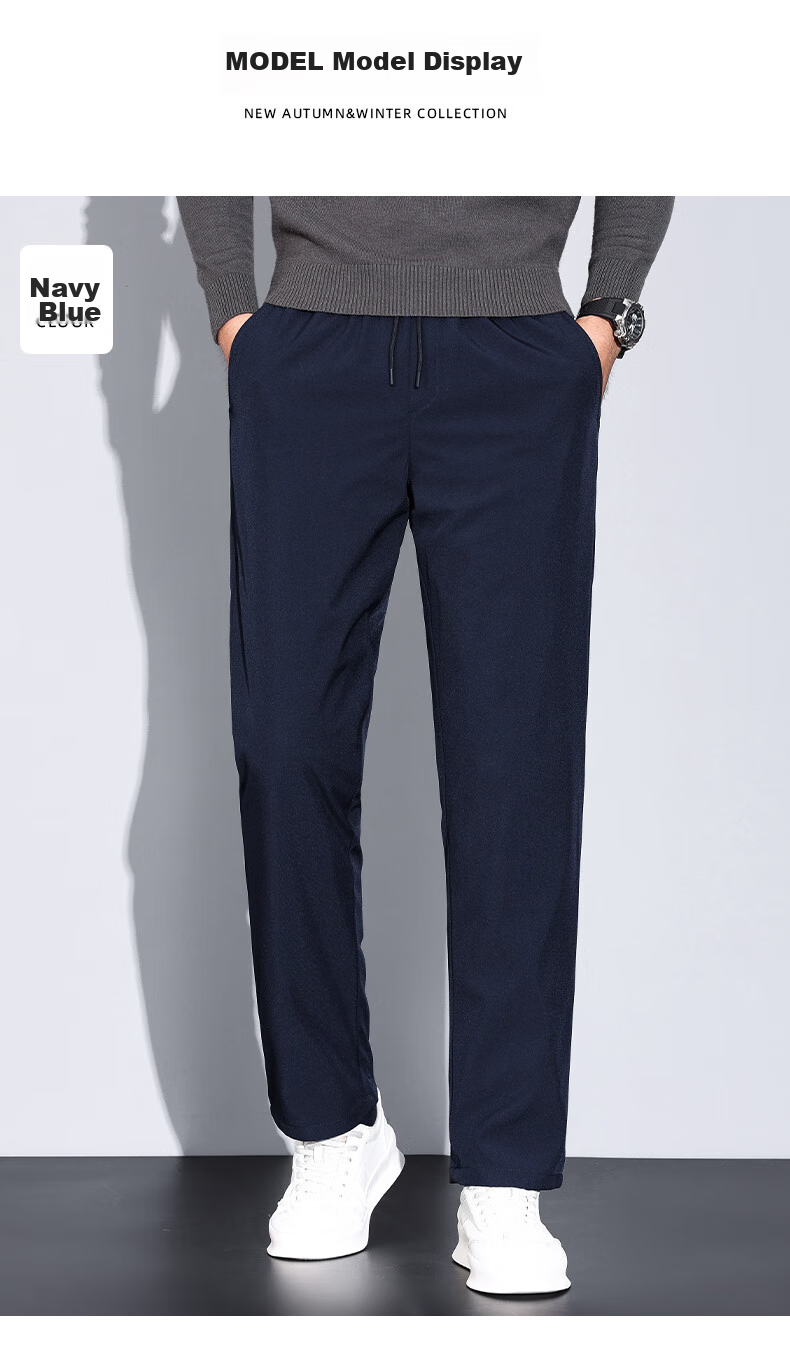YAYA Goose down Pants for Men, Straight-Leg Thick Style, Warm for Outdoor Wear, Autumn And Winter New Design, Versatile Casual Pants for Young And Middle-Aged, K02 15