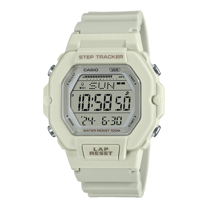 Casio Watch, Men's Small Square Multifunctional Student Watch, Sports Pedometer Waterproof Digital Watch for Men And Women, LWS-2200H