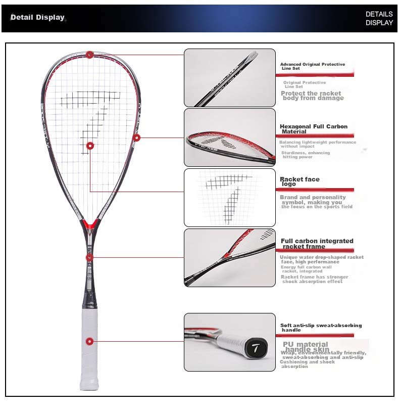 Teloon Badminton Racket, High-End Professional Single-Person Training Set, Full Carbon One-Piece Racket, Y-TEC7005 4
