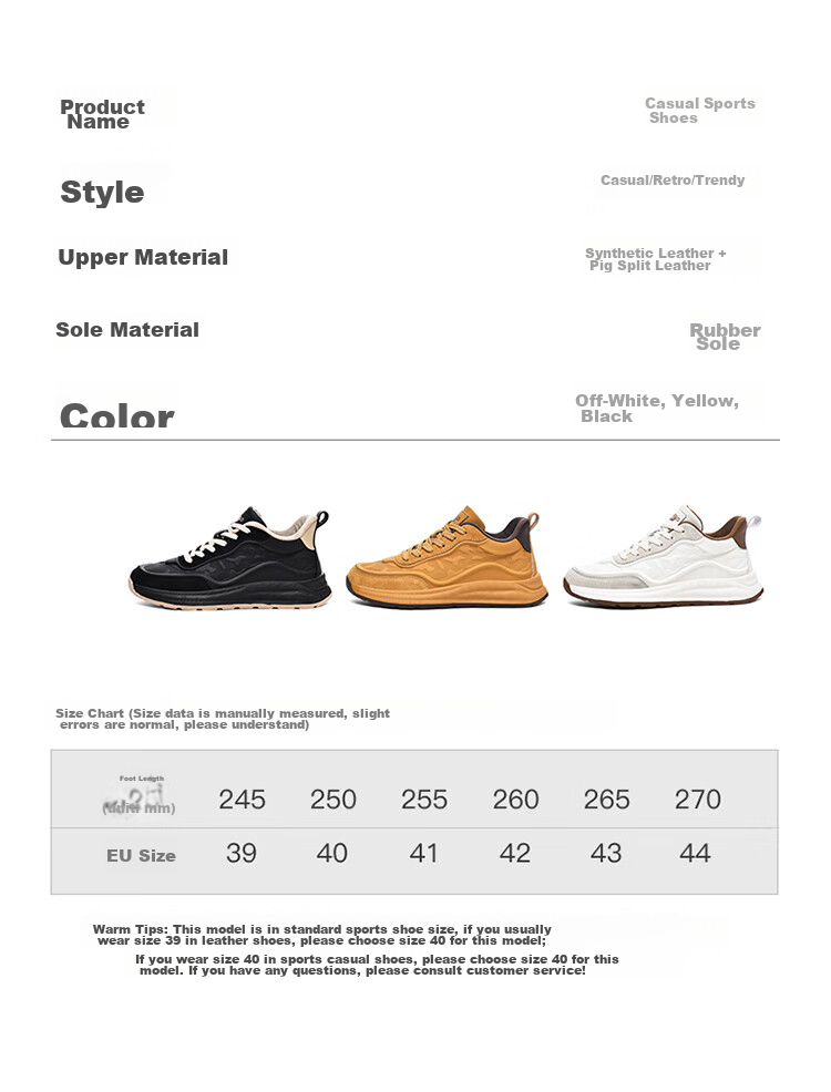 CARTELO Men's New Shoes for Summer And Autumn, Versatile Casual Sports Running Travel Hiking Retro Soft Thick-Soled Dad Shoes 23