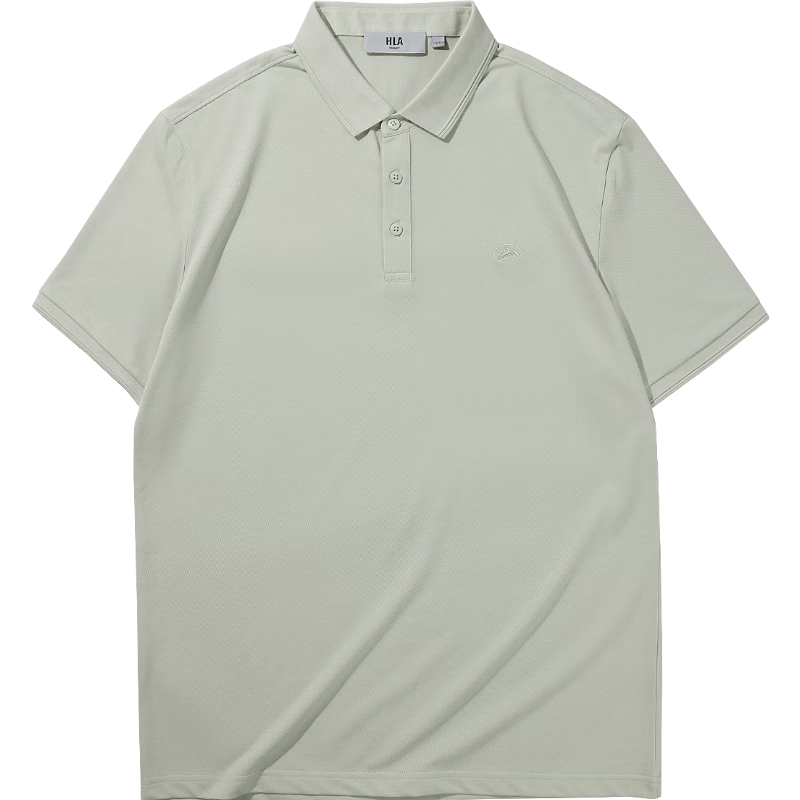 HLA Short-Sleeve Polo Shirt for Men, Shan Bu Zai Gao Series, Short-Sleeve for Men in Summer