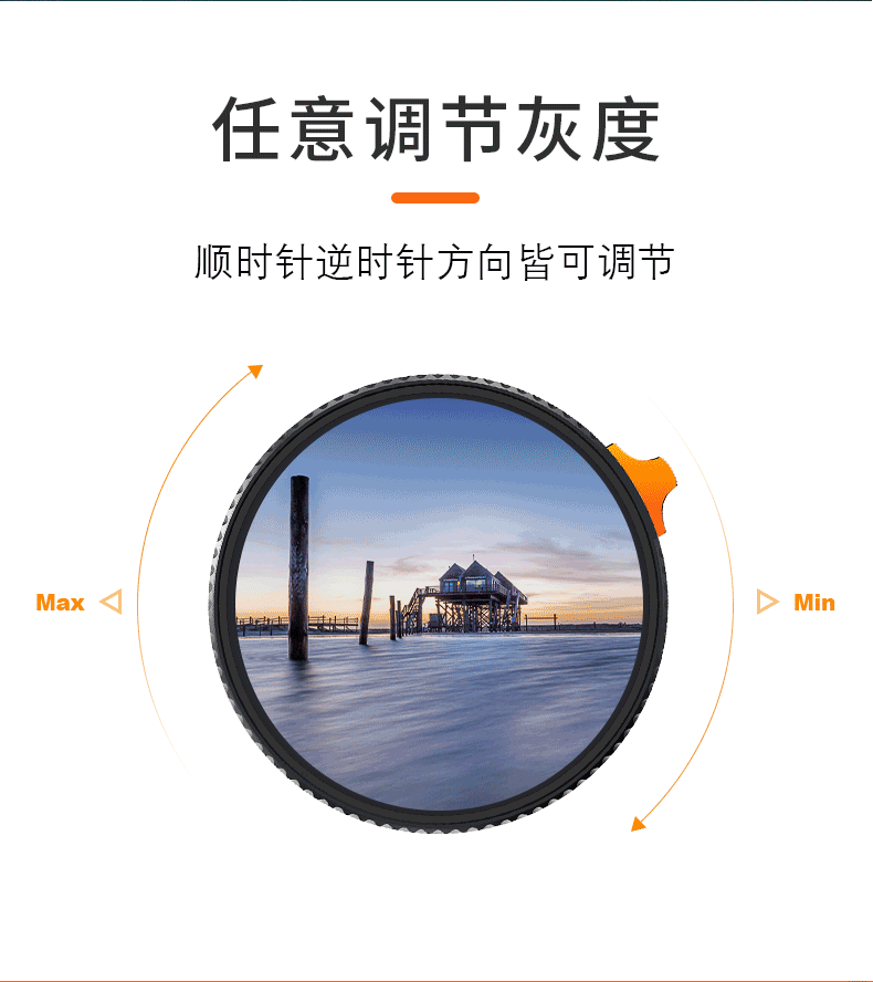 Zhuoer Adjustable ND And CPL Two-In ND4-64 Neutral Density Filter, 28-Layer Coated Multi-Position Adjustable Dual-Purpose Multifunctional Neutral Polarizer, 72/67/77/82mm 9