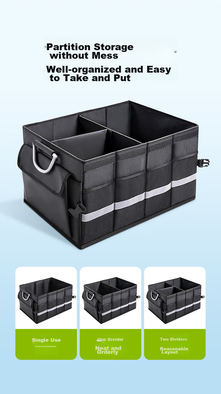 Outekaile Car Trunk Storage Box, Vehicle Organizer Container, Foldable Storage Box for Car Use, Automotive Accessories 9