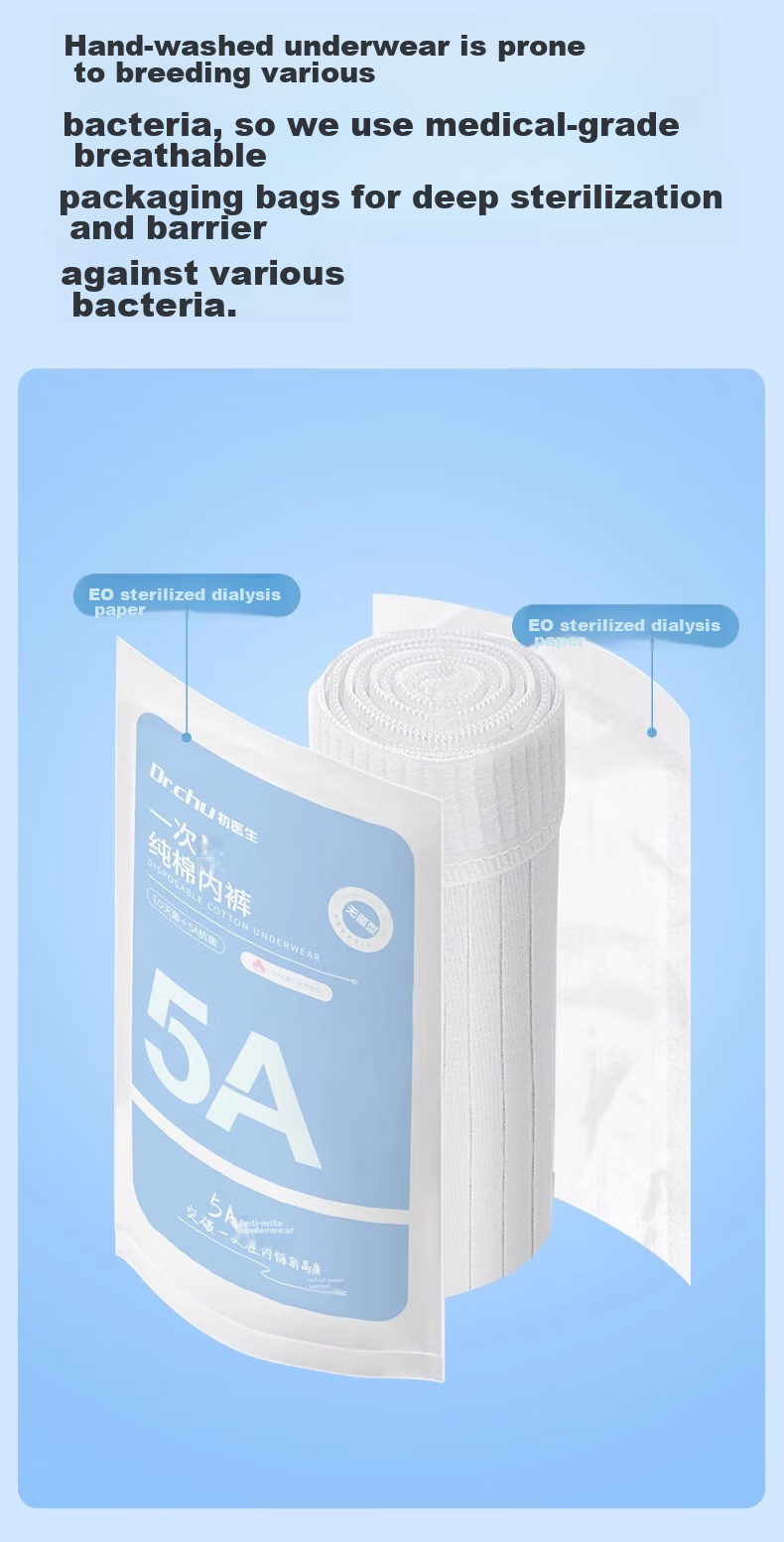 CHUYISHENG Disposable Underwear, Large Size for Women, 200 Jin, Sterilized Daily Disposable, Postpartum Antibacterial, Maternity Plus Size for 300 Ji 11