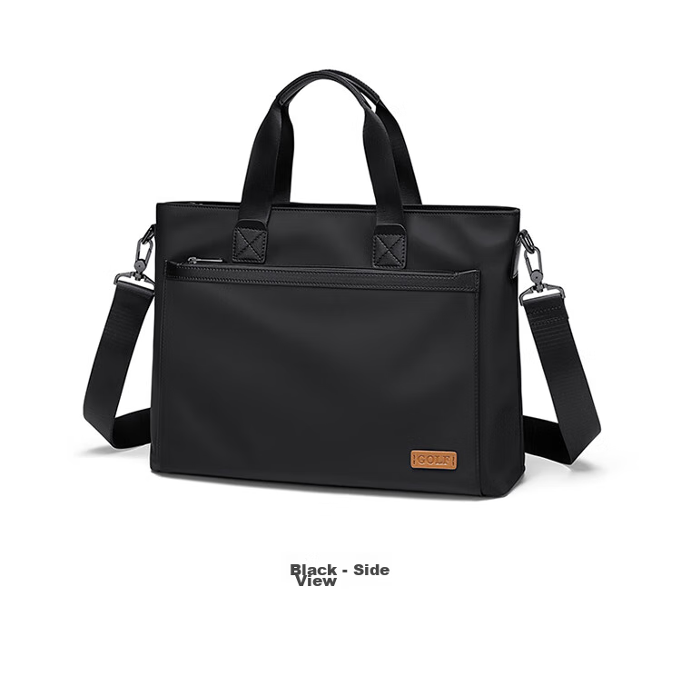 GOLF Business Briefcase for Men, Large Capacity Handbag, 13.3-Inch Laptop Bag, Water-Resistant Horizontal Style Briefcase 19